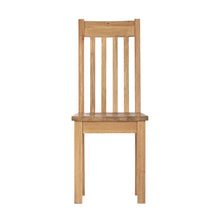 Load image into Gallery viewer, Charlestown Oak Dining Chair with Timber Seat