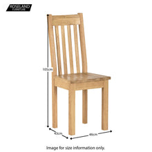 Load image into Gallery viewer, Charlestown Oak Dining Chair with Timber Seat
