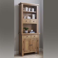 Load image into Gallery viewer, Charlestown Oak 2 Drawer Hutch