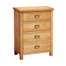 Load image into Gallery viewer, Surrey Oak Bedroom Set - 4 Drawer Chest