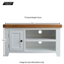 Load image into Gallery viewer, Chatsworth White 90cm Small TV Stand