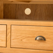 Load image into Gallery viewer, Roseland Oak Corner TV Stand