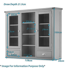 Load image into Gallery viewer, Padstow Grey Dresser Hutch