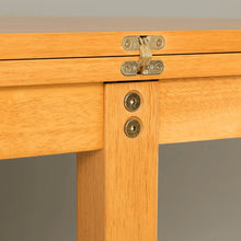 Load image into Gallery viewer, Oxford Light Oak Half Moon Table
