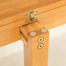 Load image into Gallery viewer, Oxford Light Oak Half Moon Table
