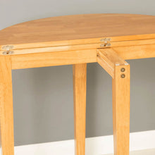 Load image into Gallery viewer, Oxford Light Oak Half Moon Table
