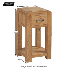 Load image into Gallery viewer, Capri Oak Telephone Table
