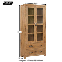 Load image into Gallery viewer, Capri Oak Large Display Cabinet
