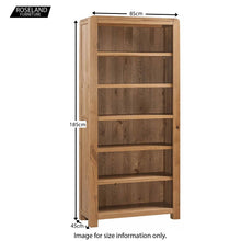 Load image into Gallery viewer, Capri Oak Large Bookcase
