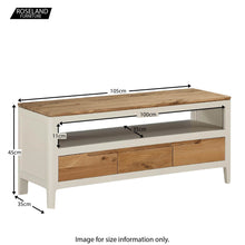 Load image into Gallery viewer, Dunmore Painted 105cm TV Stand
