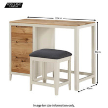 Load image into Gallery viewer, Dunmore Painted Dressing Table and Stool
