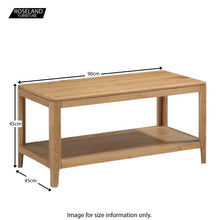 Load image into Gallery viewer, Dunmore Oak Coffee Table
