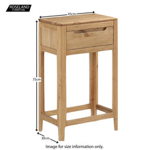 Load image into Gallery viewer, Dunmore Oak Small Console Table
