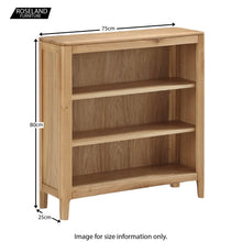Load image into Gallery viewer, Dunmore Oak Low Bookcase
