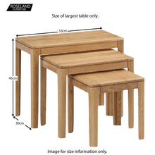 Load image into Gallery viewer, Dunmore Oak Nest of Tables

