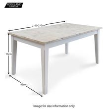 Load image into Gallery viewer, Signature Grey 160-210 cm Extending Dining Table
