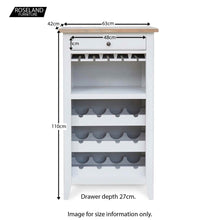 Load image into Gallery viewer, Signature Grey Wine Rack - Glass Storage Cabinet
