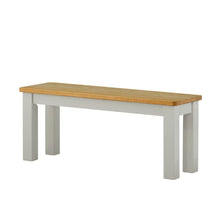 Load image into Gallery viewer, Padstow Grey 120cm Dining Set - 1 x Bench 2 x Chairs
