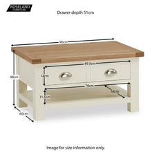 Load image into Gallery viewer, Daymer Cream Small Coffee Table

