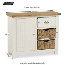 Load image into Gallery viewer, Daymer Cream Small Sideboard
