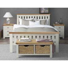 Load image into Gallery viewer, Daymer Cream 4'6 Double Bed Frame
