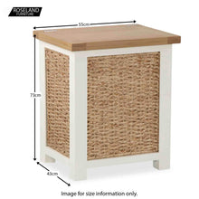 Load image into Gallery viewer, Daymer Cream Laundry Basket
