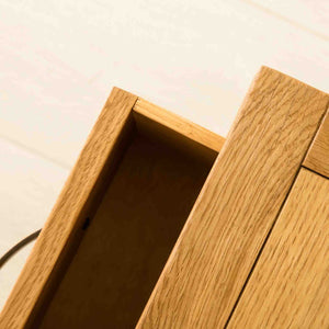 Abbey Waxed Oak Lamp Table