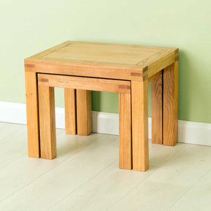 Abbey Waxed Oak Nest of Tables