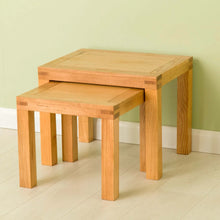 Load image into Gallery viewer, Abbey Waxed Oak Nest of Tables
