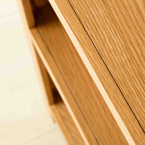 Abbey Waxed Oak Large Bookcase