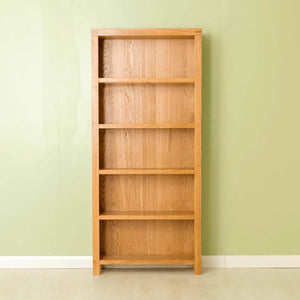 Abbey Waxed Oak Large Bookcase