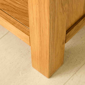 Abbey Waxed Oak Large Bookcase