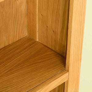 Abbey Waxed Oak Large Bookcase