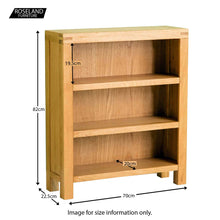 Load image into Gallery viewer, Abbey Waxed Oak Low Bookcase
