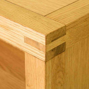 Abbey Waxed Oak Low Bookcase