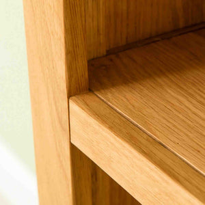 Abbey Waxed Oak Low Bookcase