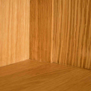Abbey Waxed Oak Low Bookcase