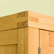 Load image into Gallery viewer, Abbey Waxed Oak Triple Wardrobe
