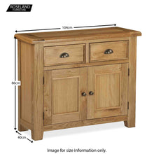 Load image into Gallery viewer, Canterbury Oak Small Sideboard
