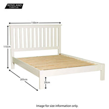 Load image into Gallery viewer, Cornish White 4&#39;6&quot; Bed Frame
