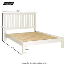 Load image into Gallery viewer, Cornish White 5&#39; King Bed
