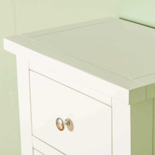 Load image into Gallery viewer, Cornish White 5 Drawer Tallboy
