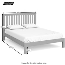 Load image into Gallery viewer, Cornish Grey 5&#39; King Size Bed Frame
