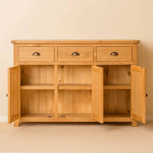 Roseland Oak 3 Door Sideboard