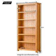 Load image into Gallery viewer, Roseland Oak Large Bookcase
