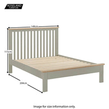 Load image into Gallery viewer, Padstow Grey 4'6" Bed
