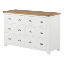 Load image into Gallery viewer, Padstow White 6 Drawer Chest
