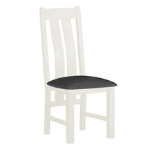 Load image into Gallery viewer, Padstow White Dining Chair - Fabric Seat
