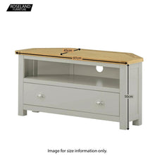Load image into Gallery viewer, Padstow Grey Corner TV Stand
