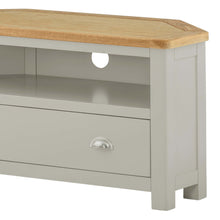 Load image into Gallery viewer, Padstow Grey Corner TV Stand
